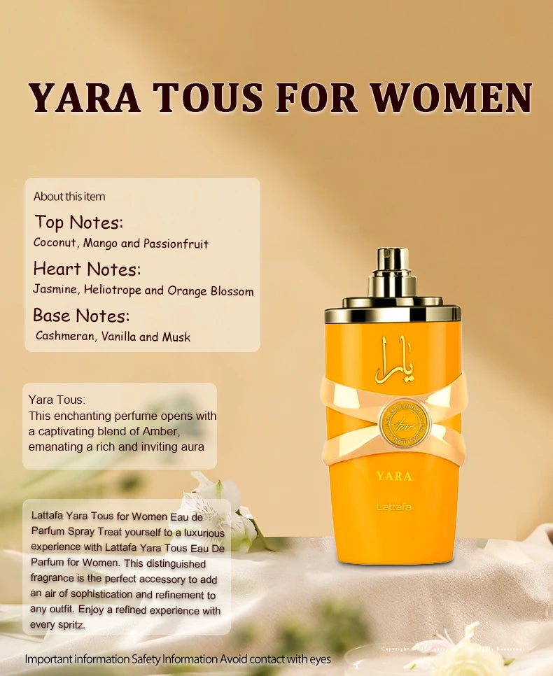 100ml Original Perfume Spray  Perfume Yara