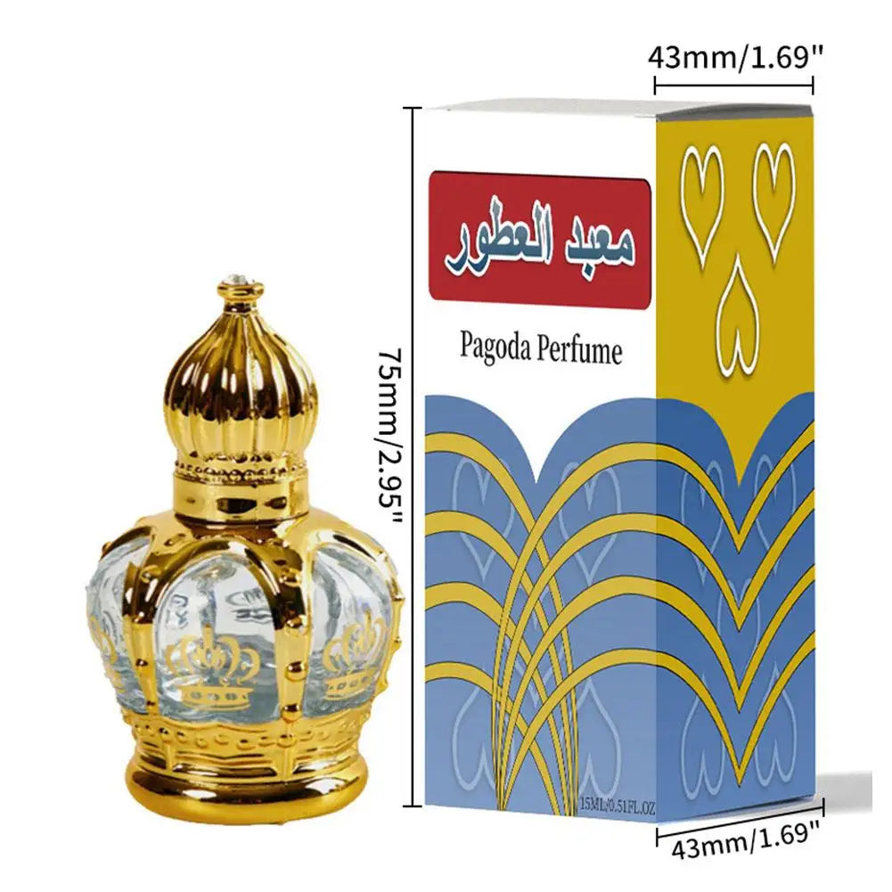 15ML Dubai Middle East Perfume Oil Long Lasting Light Fragrance Fresh Desert Flower Arabian